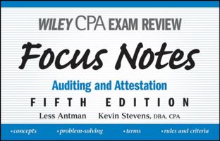 Wiley CPA Examination Review Focus Notes: Auditing and Attestation 0470195606 Book Cover