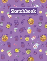 Sketchbook: 8.5 x 11 Notebook for Creative Drawing and Sketching Activities with Jam Themed Cover Design 1710190167 Book Cover