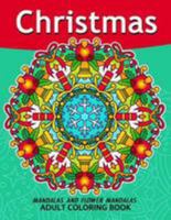 Christmas Mandala Adult Coloring Books: Stress-Relief Coloring Book for Grown-Ups 1979941793 Book Cover