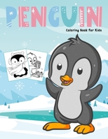 Penguin Coloring Book for Kids: Cute and Easy Colouring Book for Toddler and Kids B08NVDLM6J Book Cover