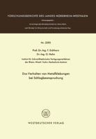 Das Verhalten Von Metallklebungen Bei Schlagbeanspruchung 353102390X Book Cover