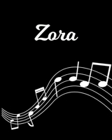 Zora: Sheet Music Note Manuscript Notebook Paper Personalized Custom First Name Initial Z Musician Composer Instrument Composition Book 12 Staves a Page Staff Line Notepad Notation Guide Create Compos 1704114500 Book Cover