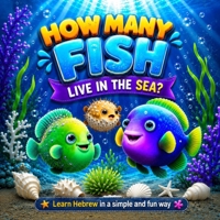 How Many Fish Live in the Sea?: Learn Hebrew in a simple and fun way B0FWQ46FLZ Book Cover