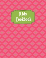 Kids Cookbook: Pretty Pineapple Cover, Blank Recipe Book for Young Children learning How to Cook in The Kitchen, Personal Keepsake Notebook for ... Theme Kids Personal Recipes Notebook) 1672094887 Book Cover
