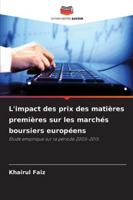 L'impact des prix des matières premières sur les marchés boursiers européens (French Edition) 6202464038 Book Cover