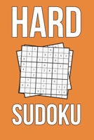 Hard Sudoku: Minimalist Orange Cover 240 Hard Sudoku Puzzles 1658798503 Book Cover