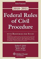 Federal Rules of Civil Procedure with Resources for Study, 2010-2011 Edition 0735590664 Book Cover