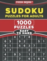 Sudoku Puzzles for Adults: 1,000 Easy to Hard Sudoku Puzzles with Solutions B0998DFLNP Book Cover