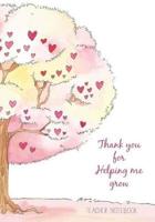 Teacher Notebook Thank You for Helping Me Grow: Ideal for Teacher Appreciation Gifts, End of Year Gift, Teacher Thank You. Kids Write All About My Teacher. Notebook Lined Paper 7”x10”, 110 Pages. 1719158045 Book Cover