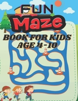 Fun Maze Book For Kids: Amazing Mazes: Puzzles, Riddles, and Magic for Young Wizards B0CJXGL62S Book Cover