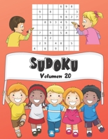 SUDOKU: Volumen 20 | 150 Niños Sudoku Con Soluciones | Fácil | 1 Cuadrículas Por Página | Gran formato, 8.5 "x11". (Mi Sudoku Favorito Para Miños) B08846T8NW Book Cover