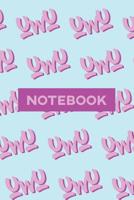 Notebook: UwU Cuteness Overload Purple Pink Typography Meme 1091416214 Book Cover
