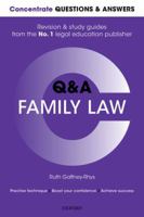 Concentrate Questions and Answers Family Law: Law Q&A Revision and Study Guide 0198715757 Book Cover
