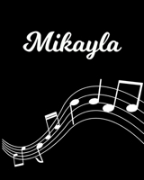 Mikayla: Sheet Music Note Manuscript Notebook Paper Personalized Custom First Name Initial M Musician Composer Instrument Composition Book 12 Staves a Page Staff Line Notepad Notation Guide Create Com 1704061903 Book Cover