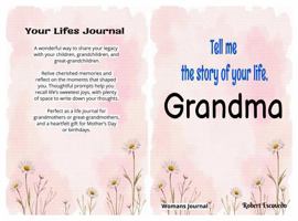Tell me the story of your life Grandma B0GXZF9NXY Book Cover