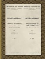Proces-Verbaux of the Proceedings of the Committee June 16th-July 24th 1920: With Annexes 1017955506 Book Cover