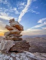 Journal: Rock Meditation Stack Notebook Journal 8.5 X 11 202 Lined Pages 1985137917 Book Cover