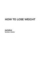 How to Lose Weight 1389565386 Book Cover