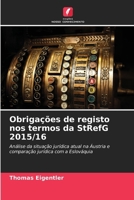 Obrigações de registo nos termos da StRefG 2015/16 (Portuguese Edition) 6208487005 Book Cover