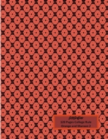 BethBirdBooks 120 Pages College Rule: Orange and Maroon 2 1087183898 Book Cover