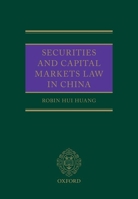 Securities and Capital Markets Law in China 0199687943 Book Cover