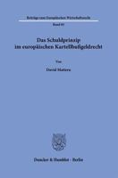 Das Schuldprinzip Im Europaischen Kartellbussgeldrecht 3428188705 Book Cover