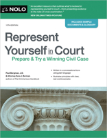 Represent Yourself in Court: Prepare & Try a Winning Civil Case 1413332927 Book Cover