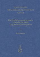 Die Uberlieferungsgeschichte Der Aristotelischen Schrift de Generatione Et Corruptione 3895002127 Book Cover