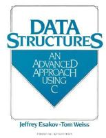 Data Structures: An Advanced Approach Using C 0131988476 Book Cover