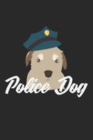 Police Dog: Notebook A5 Size, 6x9 inches, 120 dotted dot grid Pages, Police Dog K9 Policeman 1704263514 Book Cover