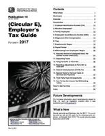 Employer's Tax Guide: Publication 15 (Circular E): For Use in 2017 1541288912 Book Cover
