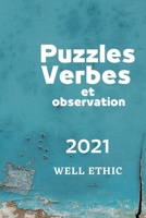 puzzles ,verbes et observation B097F6M9B5 Book Cover
