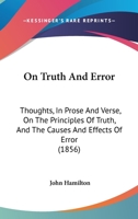 On Truth and Error 1377863166 Book Cover