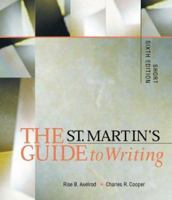 The St. Martin's Guide to Writing: Short 0312240597 Book Cover