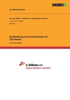 Bearbeitung und Auswertung von Tick-Daten 3640946324 Book Cover