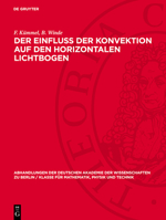 Der Einfluss Der Konvektion Auf Den Horizontalen Lichtbogen 3112734246 Book Cover
