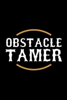 Obstacle Tamer: A5 Notizbuch für Sportler, die Fitness lieben, Sport treiben und laufen gehen 1693033631 Book Cover