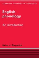 English Phonology: An Introduction 1139166123 Book Cover