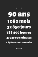 90 ans: Carnet de Notes Personnalis� Anniversaire et C�l�bration - Cadeau Femme Homme 90 ans 1654309877 Book Cover