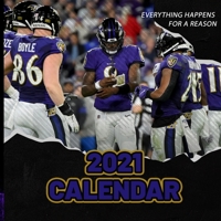 Calendar 2021: Baltimore Ravens - 2021 Wall Calendar - 8.5"x8.5", 12 Months null Book Cover