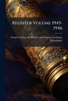 Register Volume 1945-1946 1171867174 Book Cover