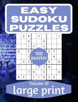 Easy Sudoku Puzzles: Sudoku Puzzle Book for Everyone With Solution Vol 10 B08W3KQZGX Book Cover