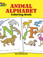 Animal Alphabet Coloring Book 0486266982 Book Cover