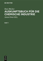 Auskunftsbuch F�r Die Chemische Industrie 3111142612 Book Cover