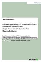 Wortschatzarbeit im Englischunterricht: Strategien zum Vokabellernen (5. Klasse Hauptschule): Laut Kompetenz 1.2.1 der APVO-Lehr 3656296022 Book Cover