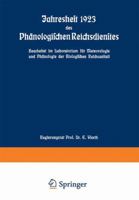 Jahresheft 1923 Des Phanologischen Reichsdienstes: Bearbeitet Im Laboratorium Fur Meteorologie Und Phanologie Der Biologischen Reichsanstalt 3662017989 Book Cover