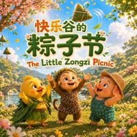 The Little Zongzi Picnic ???????: A Bilingual Dragon Boat Festival Story About Friendship and Sharing in English, Chinese, & Pinyin! (English-Chinese Bilingual Kids' Books) 1996887173 Book Cover