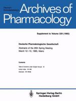Deutsche Pharmakologische Gesellschaft 3662386682 Book Cover