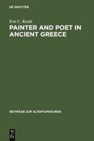 Painter and Poet in Ancient Greece: Iconography and the Literary Arts 3598776365 Book Cover