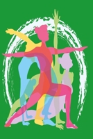 Yoga Diary green version: Fitness Notebook, Diary and Journal with 120 Lined Pages 1670944484 Book Cover